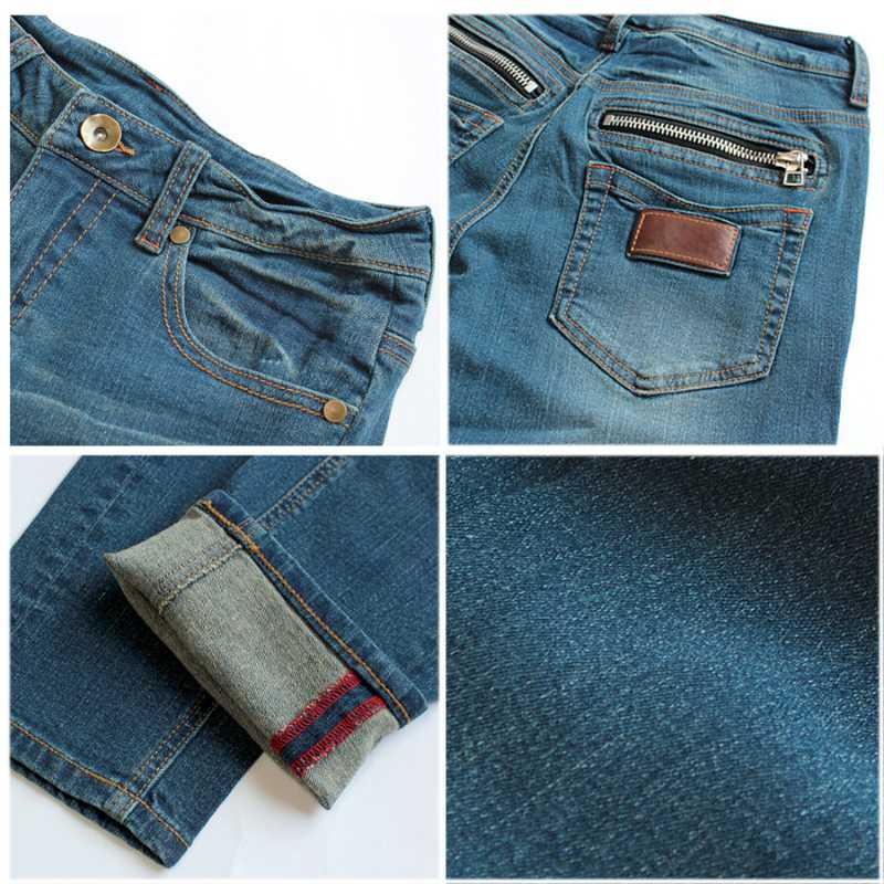 デニム　ジップボーイフレンドパンツ w-37429