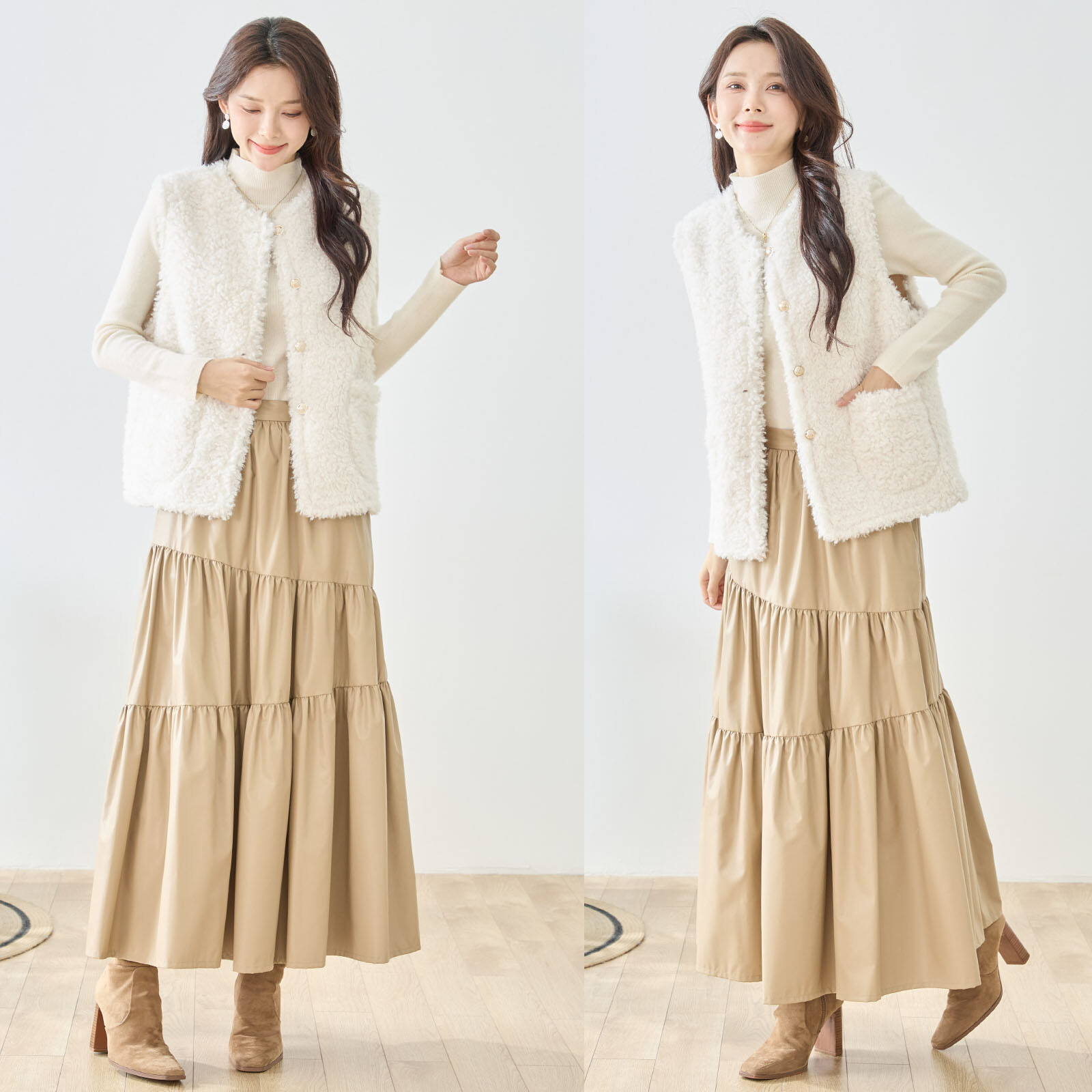 【レディース】ボアベスト