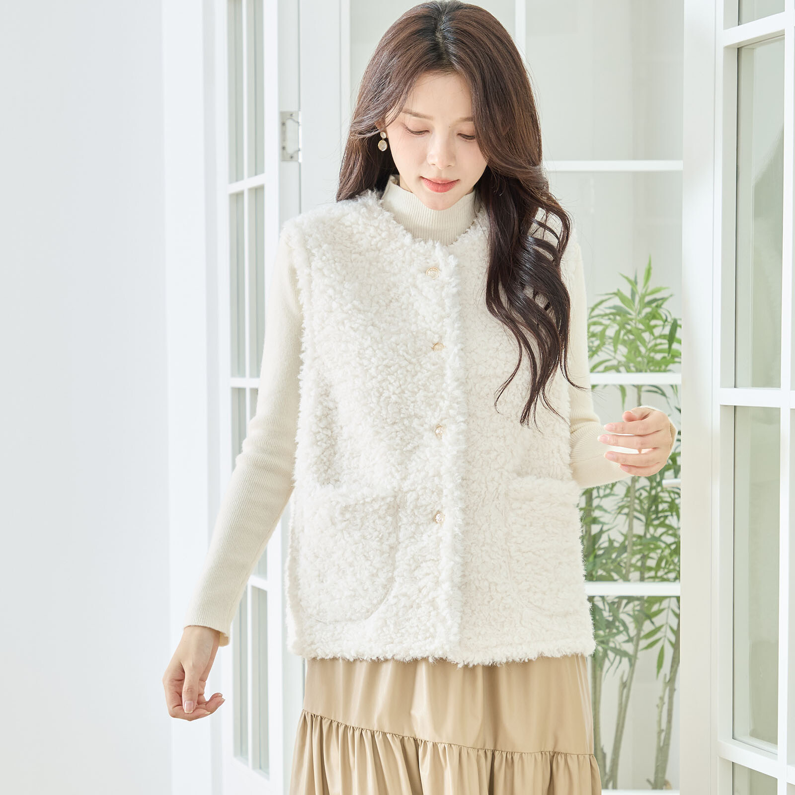 【レディース】ボアベスト