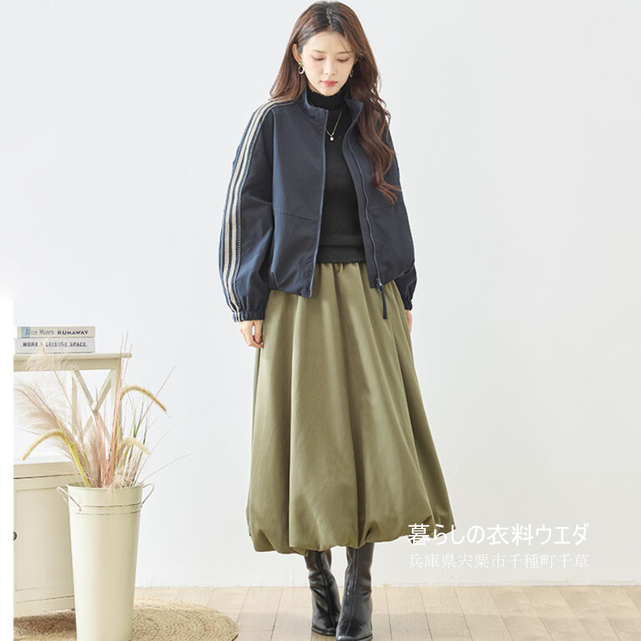 【レディース】【M-L】袖ラインブルゾン｜千種町ウエダ